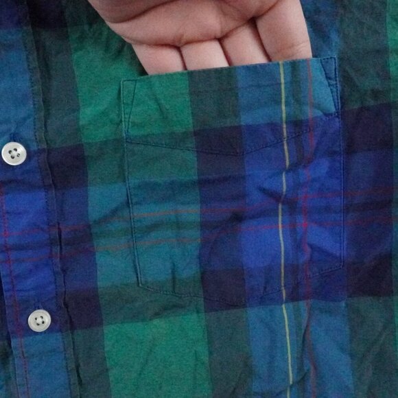J.Crew Button Up Shirt Mens Medium Plaid Multi Color Long Sleeve - Picture 3 of 11